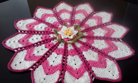 Toalha de Mesa Estrela Rosa