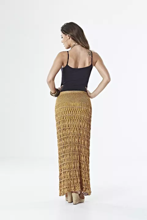 Saia Crochê de Grampo Glamour