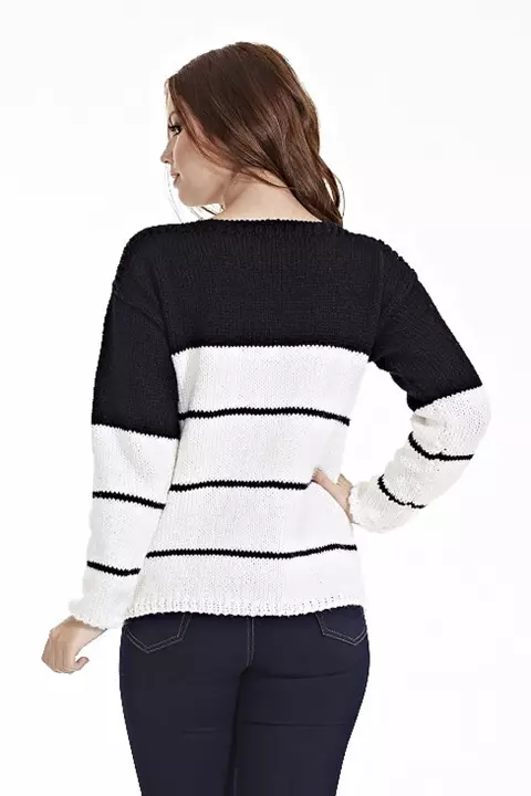 Blusa Seda Com Listra