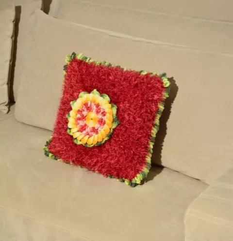 Almofada Decore com Girassol Central