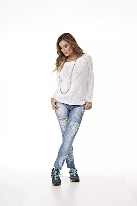 Blusa Charme Manga Longa