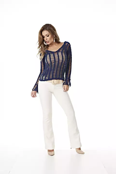 Blusa Vazada Glamour
