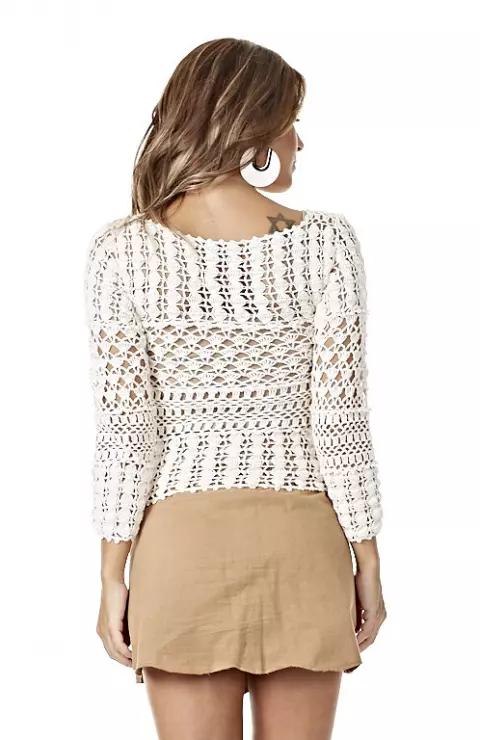 Blusa Crochê Rendado
