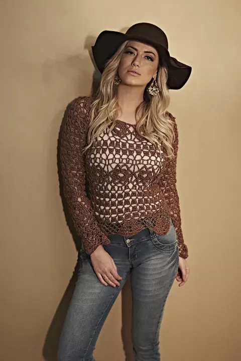 Blusa Motivos Brilhante