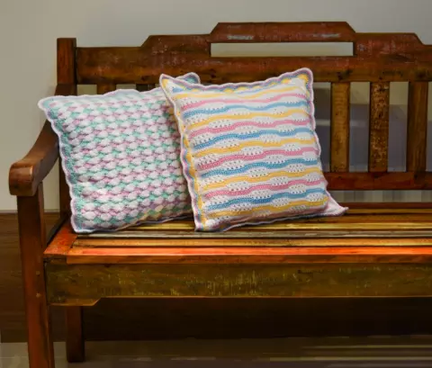 Almofada Candy Colors - Ponto com Ondas