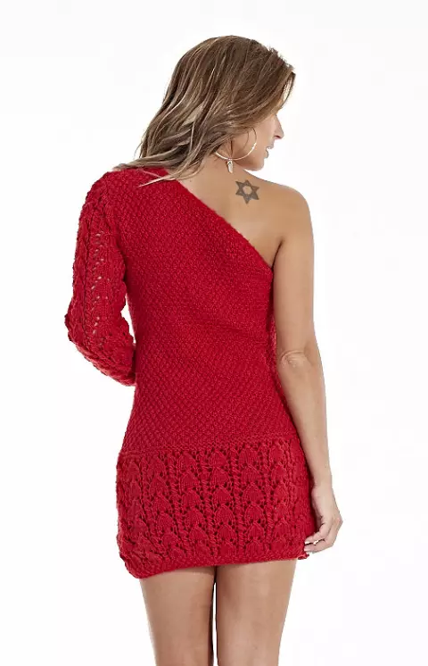 Vestido de Um Ombro Só