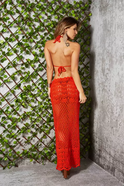 Conjunto Top e Saia Longa