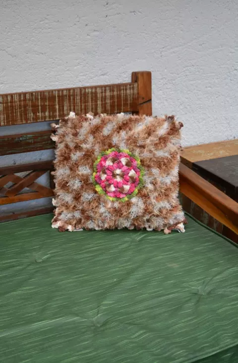 Almofada de Decore Marrom