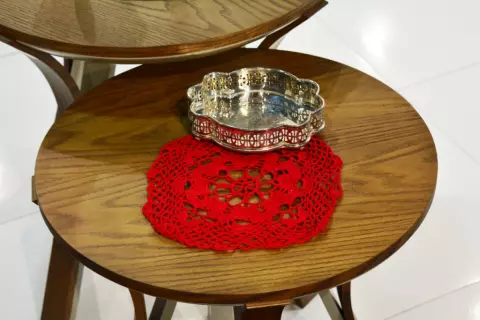 Centro De Mesa Cléa 5 Vermelho