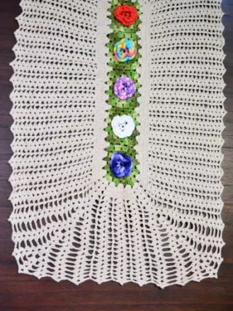 Caminho de Mesa Anne Flores Coloridas