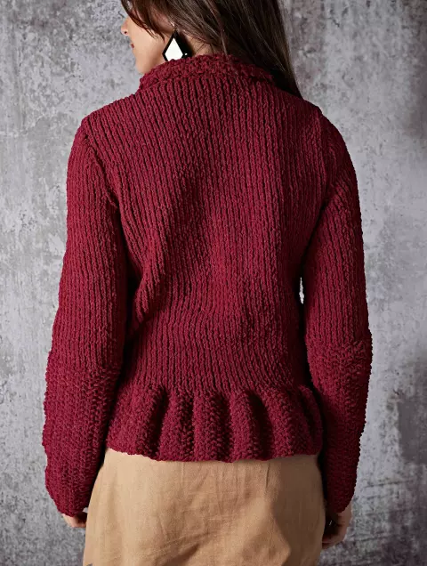 Jaqueta Peplum Veludo