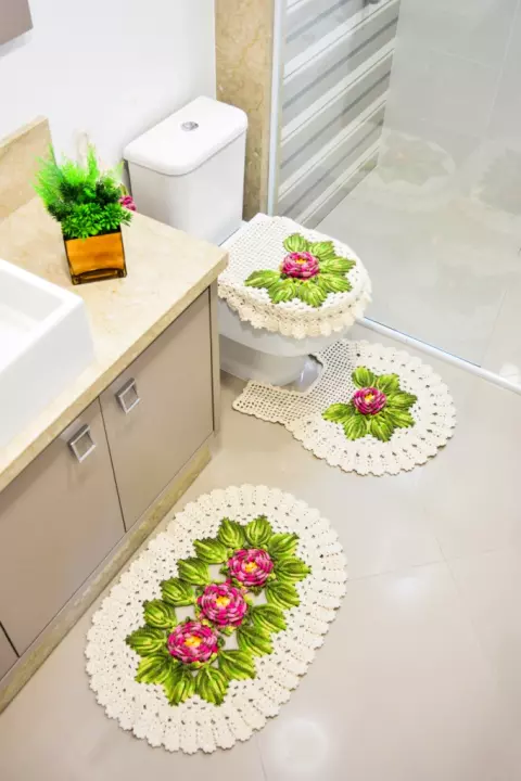 Jogo de Banheiro Flora