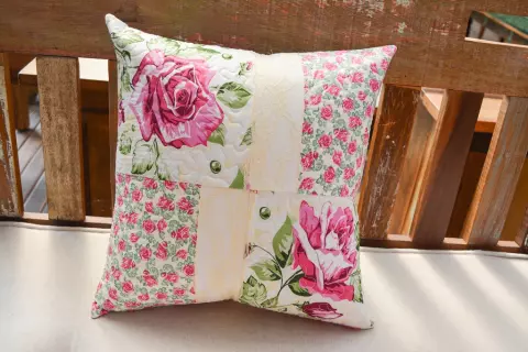 Almofada Quadrada Floral