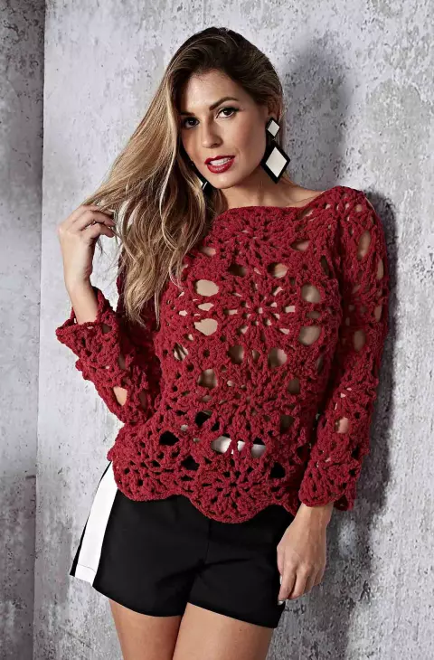 Blusa Ternura Crochê