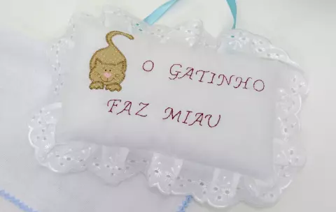Almofadinha de Berço Gatinho