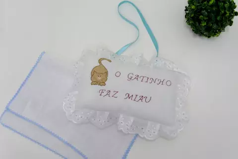 Almofadinha de Berço Gatinho