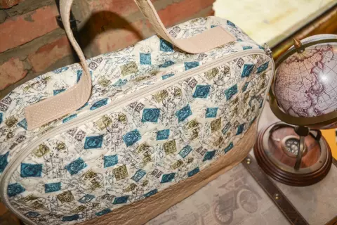 Bolsa viagem patchwork