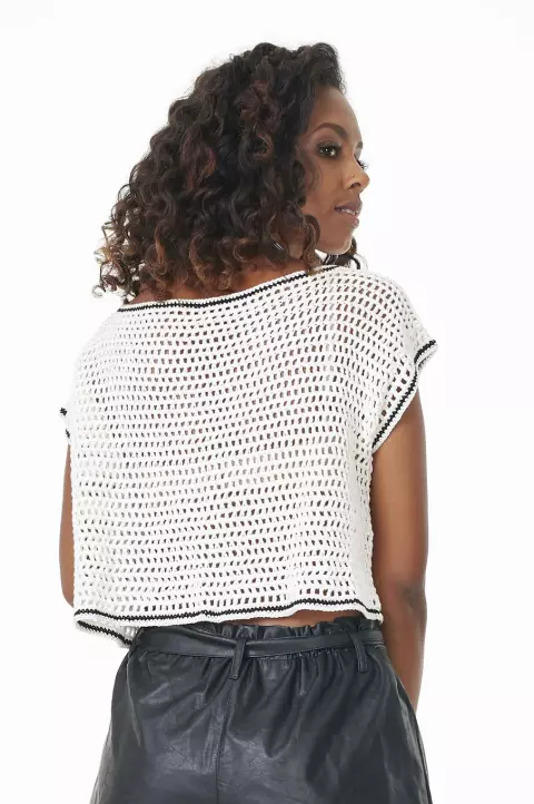 Blusa Crochê conduzido