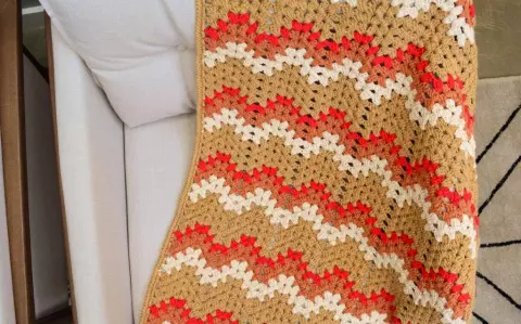 Manta Chevron com Franjas