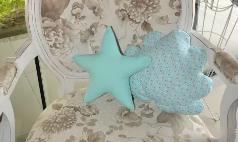 Almofadas Conchas e Estrelas