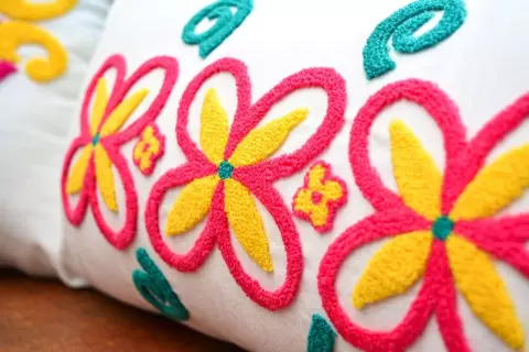 Conjunto de Almofadas Bordadas