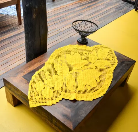 Centro de Mesa File Duna Amarelo