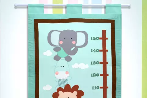 MEDIDOR DE ALTURA INFANTIL BICHOS