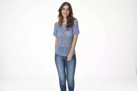 Blusa Glamour Azul