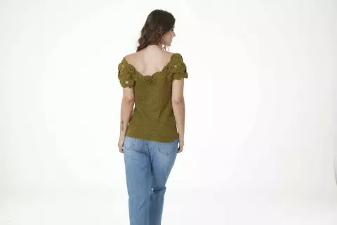 Blusa Crochê Irlandês