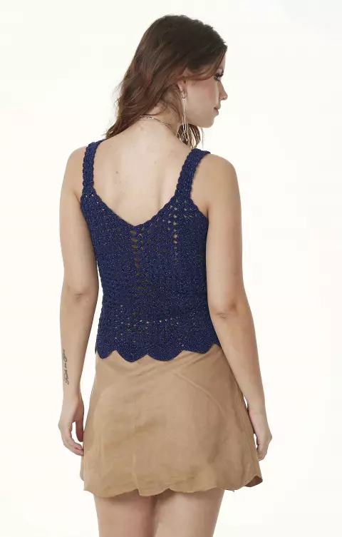 Regata Fashion Azul Marinho