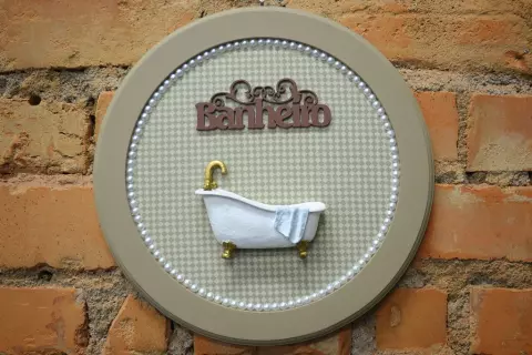 Quadro Porta de Banheiro