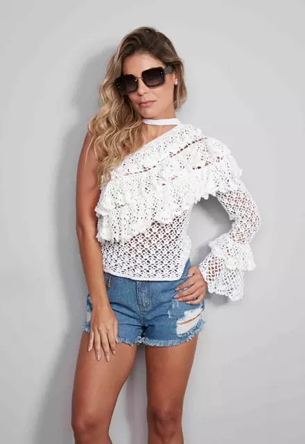 Blusa um Ombro