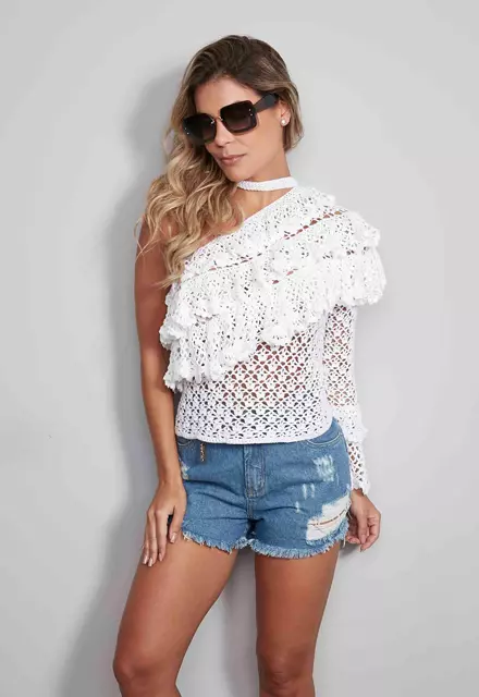 Blusa um Ombro