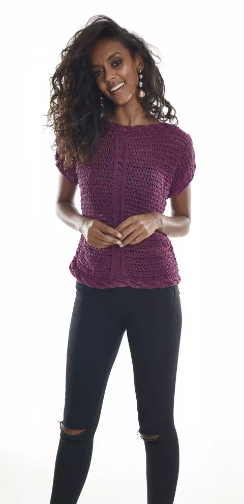Blusa Uva em Tricô