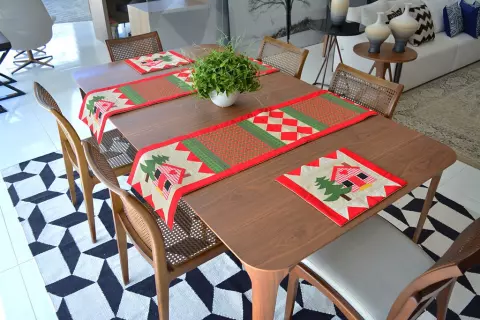 Jogo Americano Natal - Duplo e Simples