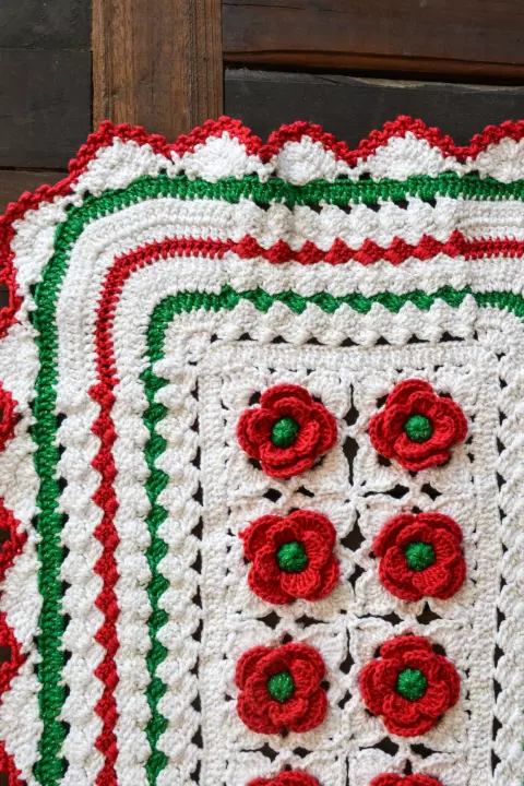 Tapete Natalino com Flores