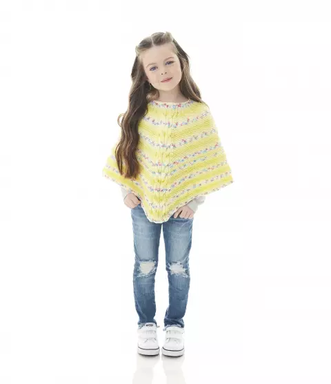 Poncho Amarelo Print Baby