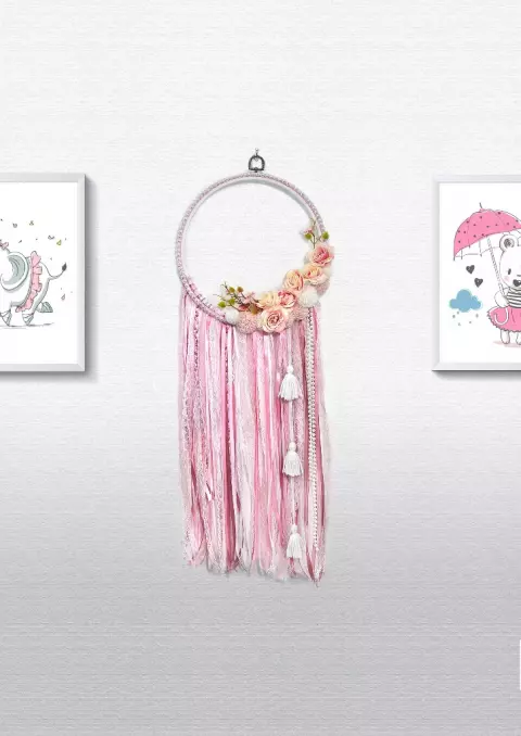 Bastidor Decorado com Renda