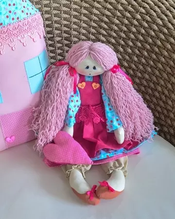 Almofada Casinha e Boneca