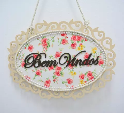 Placa Bem-Vindos