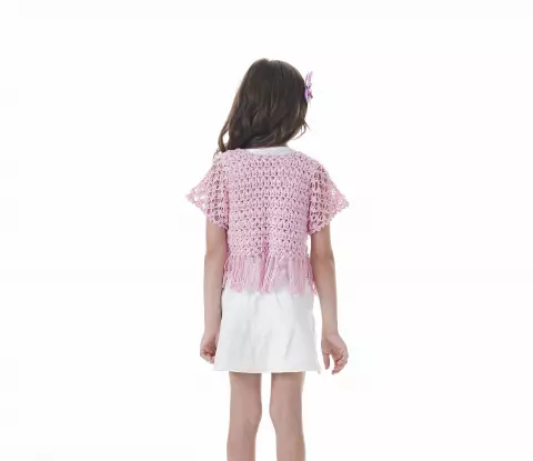 Bolero Infantil com Franjas