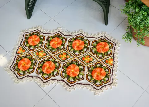 Tapete Azulejos Floridos