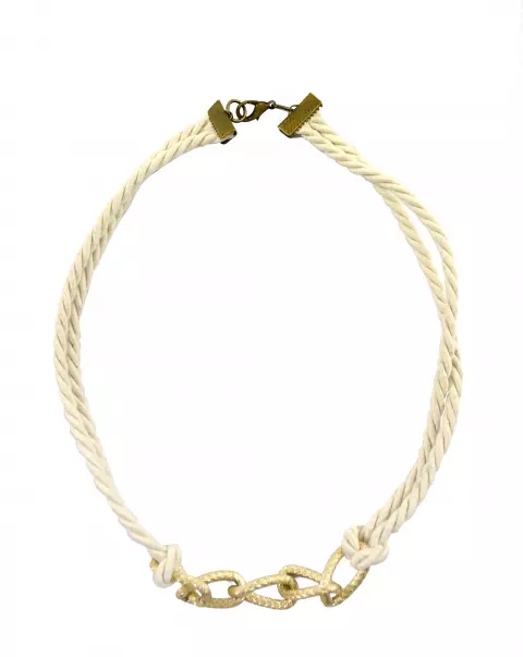 Conjunto Colar e Pulseira com Argolas