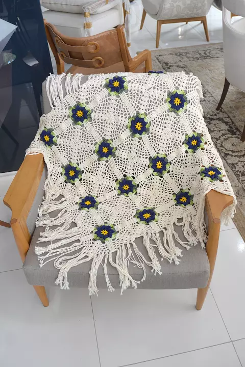 Manta com Franjas