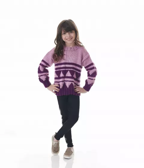 Blusa Infantil Jacquard