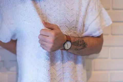 Camiseta Masculina com Listra
