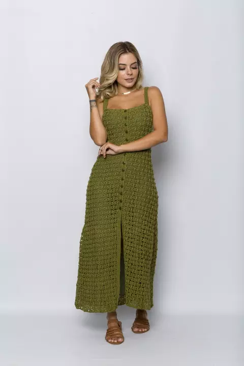 Vestido Aberto Militar