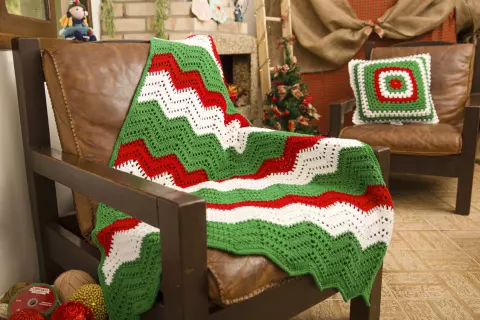 Manta Chevron de Natal