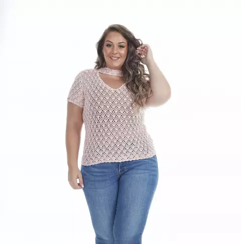 Blusa Rosa Antigo