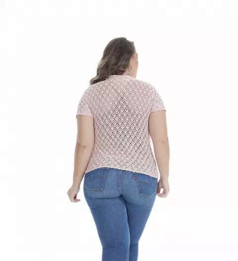 Blusa Rosa Antigo